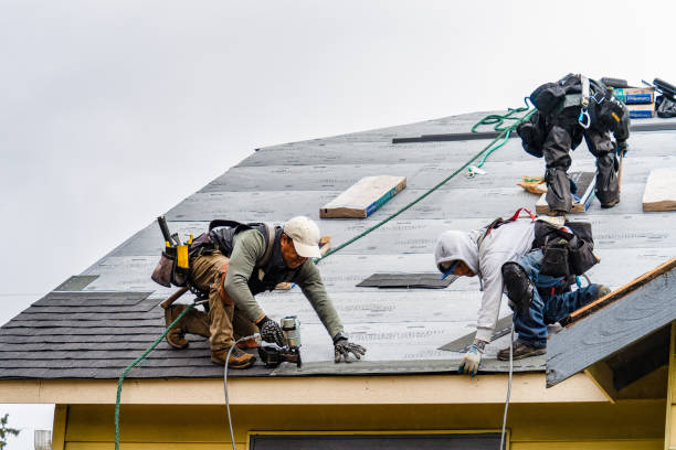 Professional Gutter Installation technician working in Livonia, MI